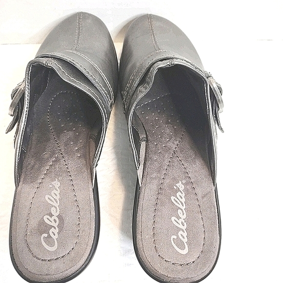 Cabela's Metallic Leather Clogs, Size 9.5 - Picture 4 of 7